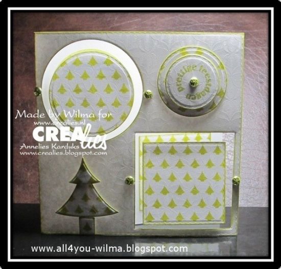 Set 6 matrite Crealies Crea-Nest-Lies Small no. 4 - Tree