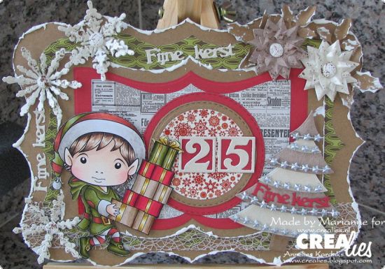 Set 6 matrite Crealies Crea-Nest-Lies Small no. 4 - Tree