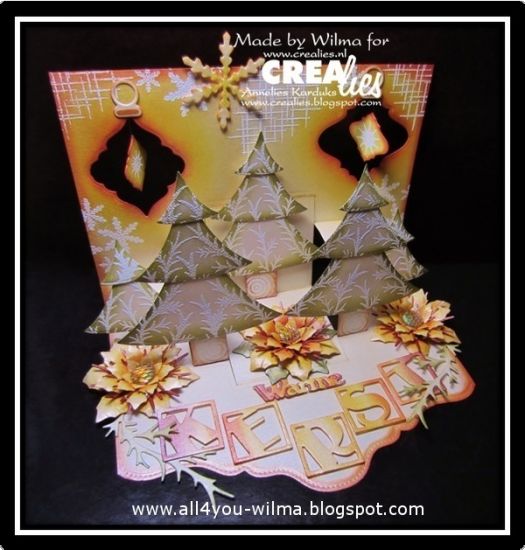 Set 6 matrite Crealies Crea-Nest-Lies Small no. 4 - Tree