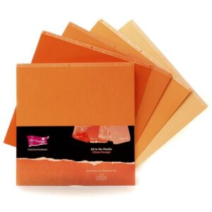 Set 20 cartoane core'dinating - nuante de portocaliu