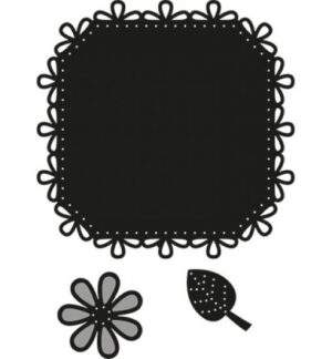 Set 3 matrite - Square & flower - stitch