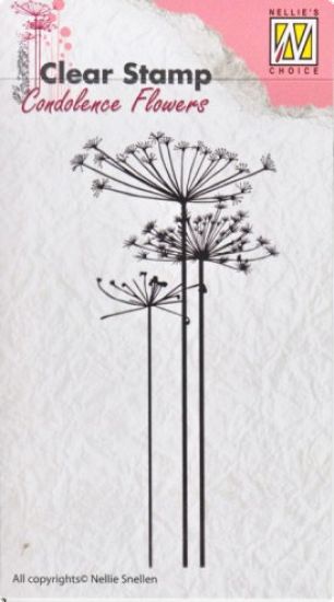 Stampila din silicon - Condolence flowers 1