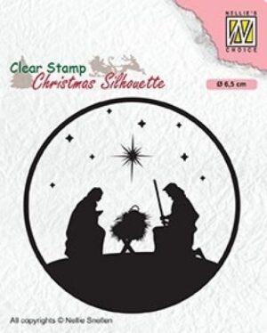 Stampila din silicon Christmas Silhouette - Nativity 3