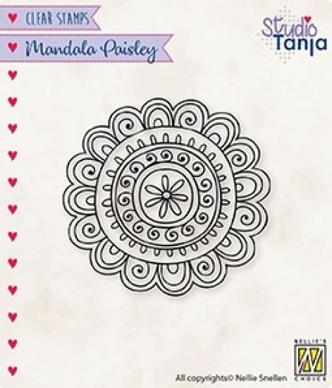 Stampila din silicon - Mandalas - Paisley flower