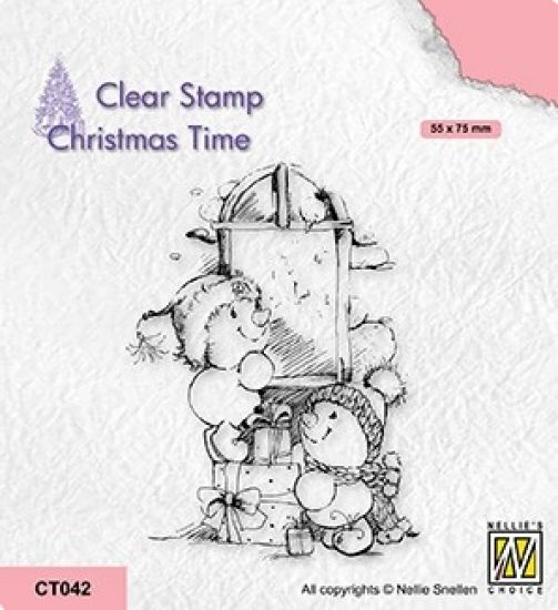 Stampila din silicon Christmas time - Present Delivery