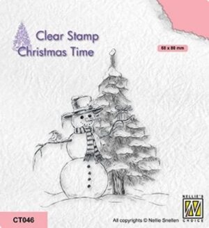 Stampila din silicon Christmas time - Snowman