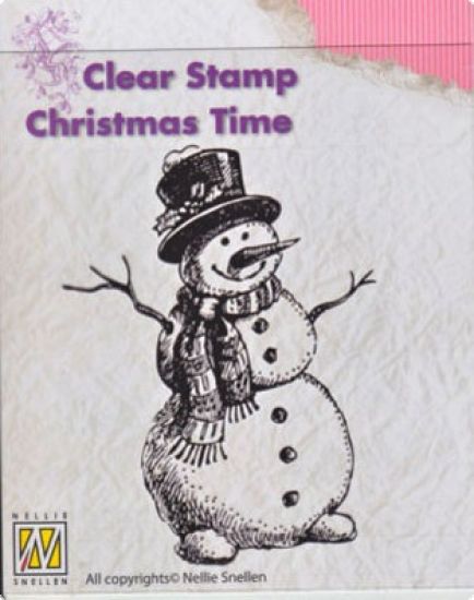 Stampila din silicon Christmas time - Snowman