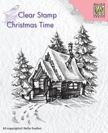 Stampila din silicon - Christmas Time - Snowy House-2