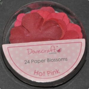 Set 24 petale flori din hartie - Hot Pink