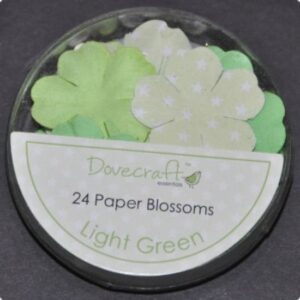 Set 24 petale flori din hartie - Light Green