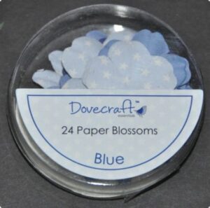 Set 24 petale flori din hartie - Blue