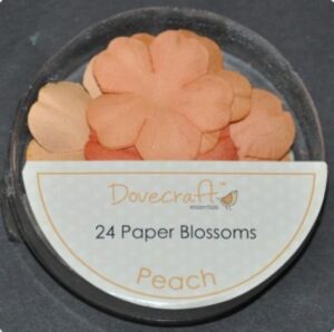 Set 24 petale flori din hartie  - Peach