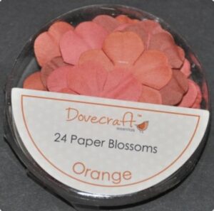 Set 24 petale flori din hartie  - Orange