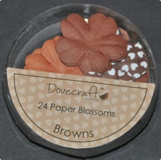 Set 24 petale flori din hartie - Browns