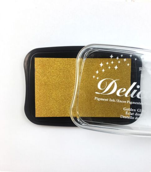 Tusiera Delicata, cu tus metalizat si uscare rapida - Golden Glitz
