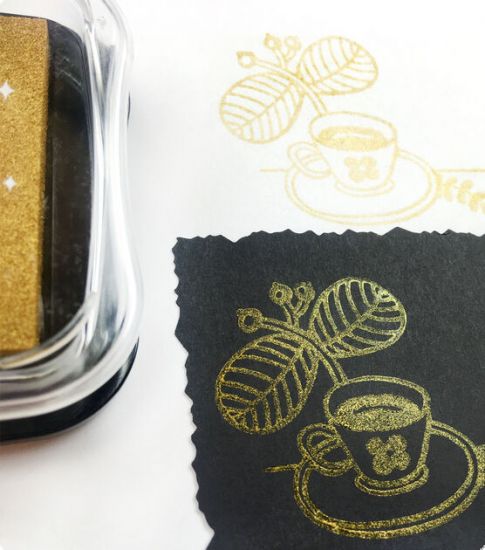 Tusiera Delicata, cu tus metalizat si uscare rapida - Golden Glitz