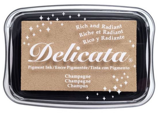Tusiera Delicata, cu tus metalizat si uscare rapida - Champagne