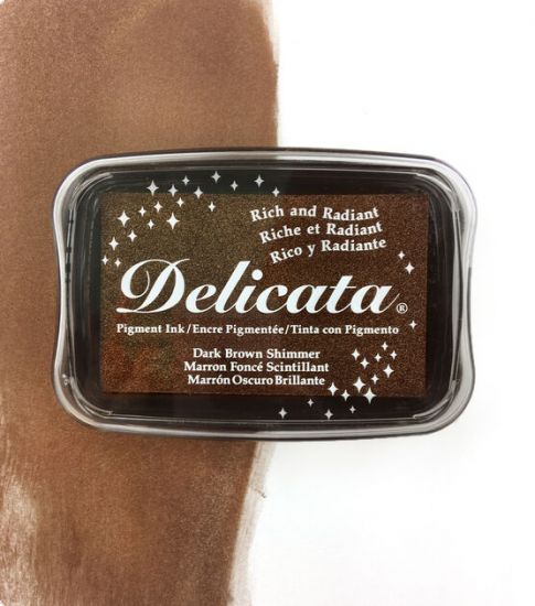 Tusiera Delicata, cu tus metalizat si uscare rapida - Dark Brown Shimmer