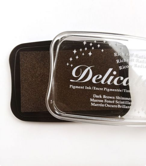 Tusiera Delicata, cu tus metalizat si uscare rapida - Dark Brown Shimmer