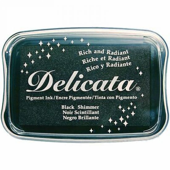 Tusiera Delicata, cu tus metalizat si uscare rapida - Black Shimmer