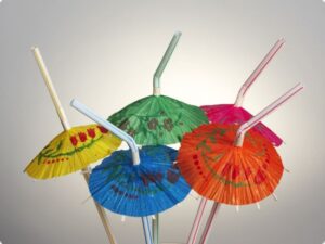 Set 6 paie articulate cu umbrelute
