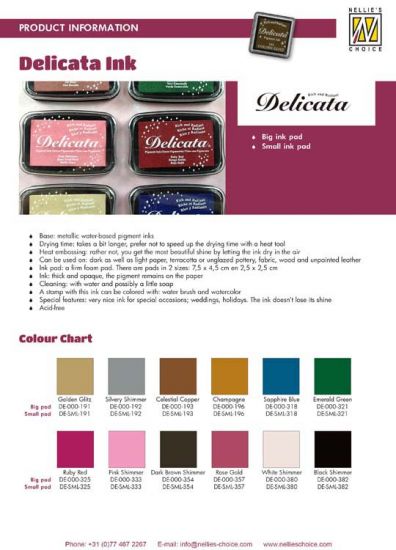 Tusiera cu tus metalizat si uscare rapida - Small Delicata Black Shimmer