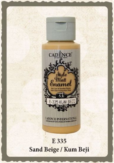 Vopsea pentru sticla, portelan, ceramica - Style Matt Enamel - Sand Beige
