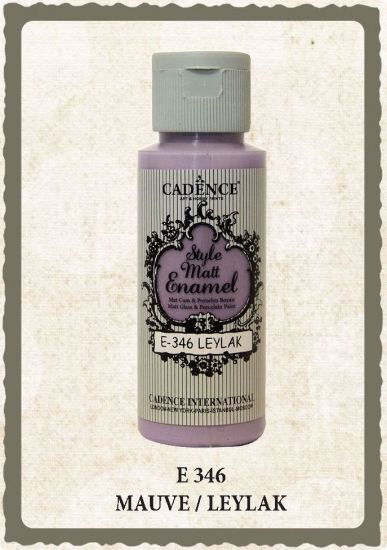 Vopsea pentru sticla, portelan, ceramica - Style Matt Enamel - Mauve