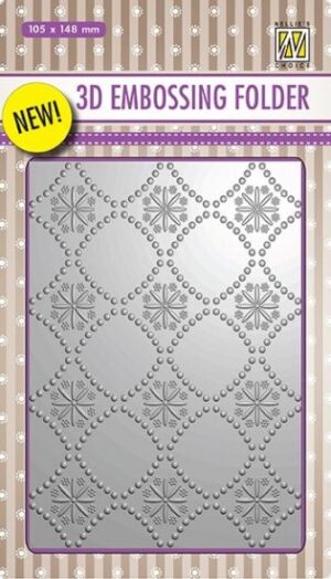 Matrita pentru embosare 3D - 14,8 x 10,5 cm - Flower 2