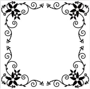 Matrita pentru embosare 13 x 13 cm - Flower Square