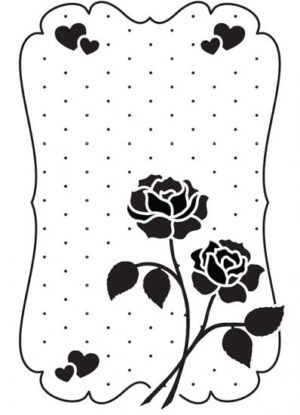 Matrita pentru embosare 15 x 10 cm - Vintasia - Love