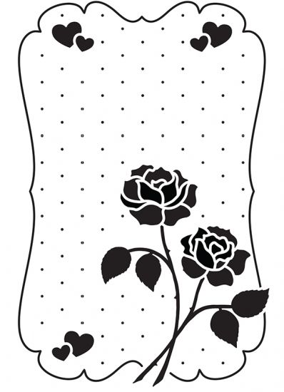 Matrita pentru embosare 15 x 10 cm - Vintasia - Love