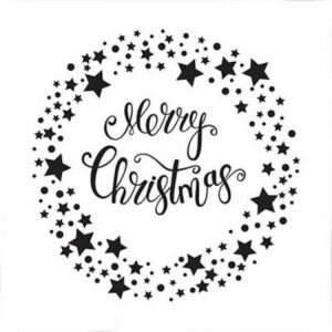 Matrita pentru embosare 13 x 13 cm - Marry Christmas
