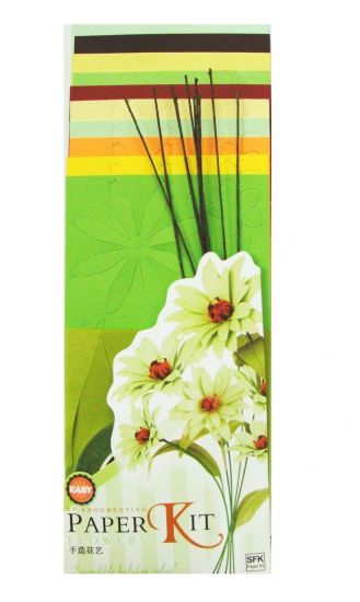 Set creativ flori din hartie - Green