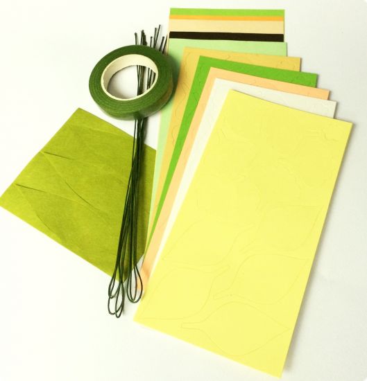 Set creativ flori din hartie - Pastel 2