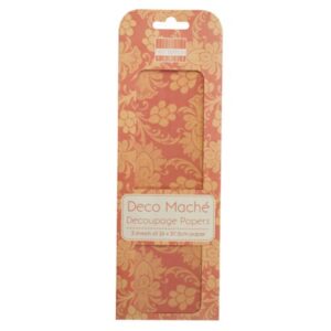 Deco Mache - First Edition - Orange Flowers