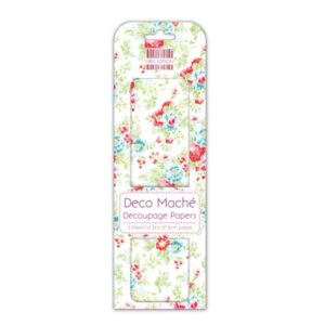 Deco Mache - First Edition - Red and Blue Flowers