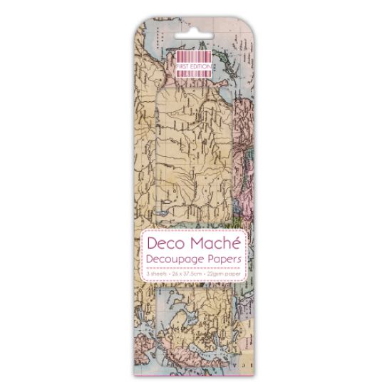 Deco Mache - First Edition - Vintage Maps