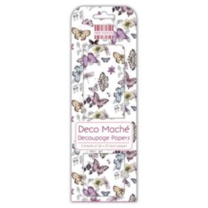 Deco Mache - First Edition - Multi Butterflies Pastels