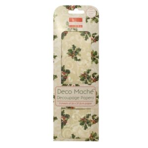 Deco Mache - First Edition - Christmas Village Holly