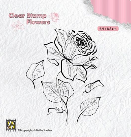 Set 4 stampile din silicon - Rose