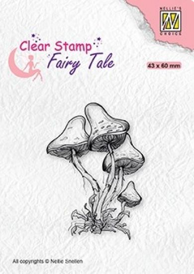 Stampila din silicon - Fairy Tale - Mushrooms