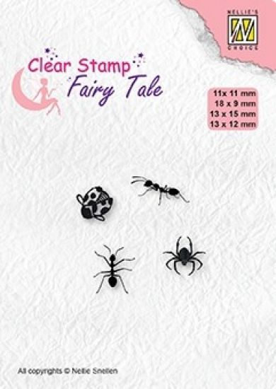 Set 4 stampile din silicon - Fairy Tale - Insects