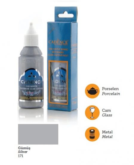Glass Contour, 50 ml - Silver