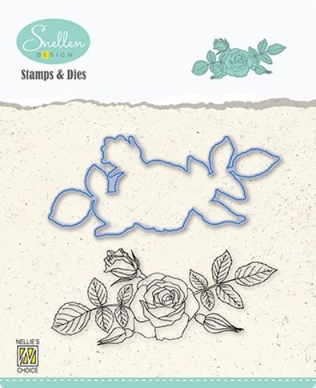 Set matrita si stampila din silicon - Rose