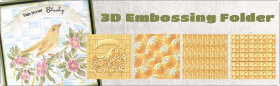 Matrita pentru embosare 15,2 x 15,2 cm - Circles