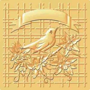 Matrita pentru embosare 15,2 x 15,2 cm - Christmas Bird