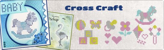 Folie stickere cruciulite pentru tehnica Cross Craft - Mirror - Black
