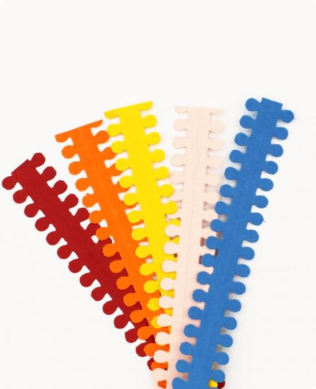 Set 5 benzi x 50 cm hartie quilling - Petale ovale scurte