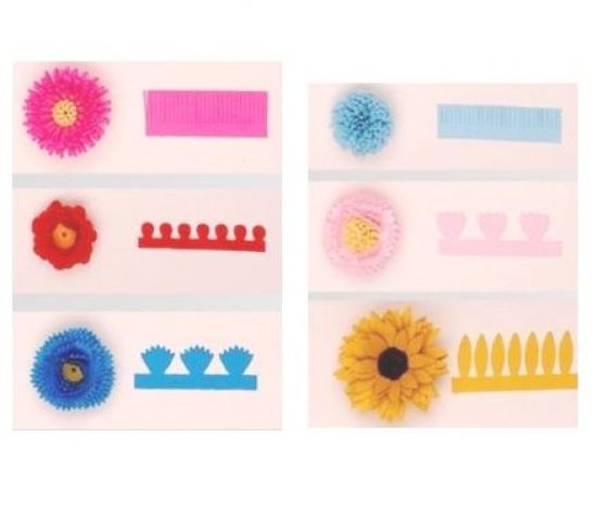 Set 5 benzi x 50 cm hartie quilling - Petale ovale scurte